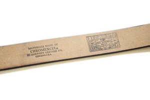 画像7: ART BROWN アートブラウン VGB40142AB クロムエクセルレザー 40mm幅 真鍮バックル ギャリソンベルト プルアップレザー ゴールド ホーウィン社  オイルドレザー グッズ ベルト 日本製