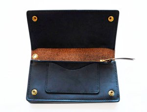 画像6: ART BAROWNアートブラウン VGW00105AB　クロムエクセル トラッカーズウォレットM　ホーウィン社　オイルドレザー　本革　ヌメ　ブラック　グッズ　ウォレット　長財布