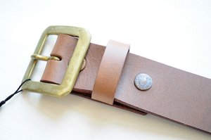 画像15: ART BROWN アートブラウン VGB40142AB クロムエクセルレザー 40mm幅 真鍮バックル ギャリソンベルト プルアップレザー ゴールド ホーウィン社  オイルドレザー グッズ ベルト 日本製