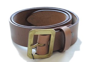 画像13: ART BROWN アートブラウン VGB40142AB クロムエクセルレザー 40mm幅 真鍮バックル ギャリソンベルト プルアップレザー ゴールド ホーウィン社  オイルドレザー グッズ ベルト 日本製