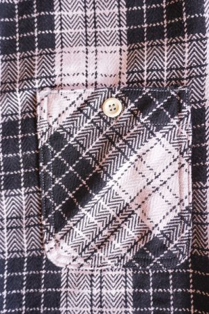 画像6: MOMOTARO JEANS　桃太郎ジーンズ　05-310　オリジナルチェック・ワークシャツ　裏起毛　ネルシャツ　コットン100％　トップス