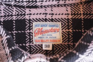 画像5: MOMOTARO JEANS　桃太郎ジーンズ　05-310　オリジナルチェック・ワークシャツ　裏起毛　ネルシャツ　コットン100％　トップス