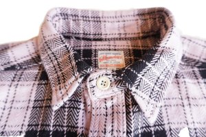 画像4: MOMOTARO JEANS　桃太郎ジーンズ　05-310　オリジナルチェック・ワークシャツ　裏起毛　ネルシャツ　コットン100％　トップス