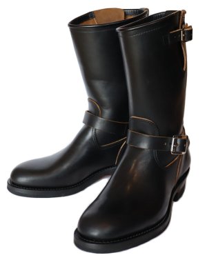 画像2: BILT BUCK ビルトバック Lot.444 Engineer Boots  Horsebutt Black エンジニアブーツ ホースバット ブラック ATTRACTIONSアトラクションズ フルベジタブルタンニング・ホースバットレザー BILTBUCKオリジナルセパレートソール