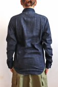 画像12: graphzero グラフゼロ GZ-PTDL-0208 プリーテッドドレスL/Sシャツ きれいなシルエットで着られる デニムシャツ クラシカル ワーク 男女兼用 ユニセックス 長袖シャツ