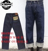 BUZZ RICKSON'S バズリクソンズ  BR43041 WORLD WAR II WAIST OVERALLS 大戦 ジーパン 13.6oz デニム ウエスト オーバーオールス  standard straight スタンダード ストレートタイプ  made in japan 5pocket denimpants 5ポケット ジーンズ ジーパン デニムパンツ 国産デニム “FOR THE DURATION”