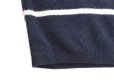 画像8: JELADO × GIM ジェラード BL73848 最高級の モンゴル カシミヤ 100% 編みたて ニット " Hermosa ハモサ " 7ゲージ の マルチ ボーダー ニット ネイビー 長袖