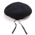 画像4: DAPPER'S ダッパーズ lot.1598 ARMY Style Woolen Beret アーミースタイル ベレー帽 ウール 100% ミリタリー 帽子 オリーブソリッド ブラックソリッド (4)
