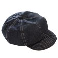 画像2: CUSHMAN クッシュマン 29232 デニムキャスケット 被り方を変えられるので自分のスタイルに合わせやすい！ クッシュマン 人気定番 CASQUETTE コットン100％ 10oz デニム生地  グッズ 帽子 (2)