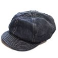 画像2: CUSHMAN クッシュマン 29232 キャスケット 被り方を変えられるので自分のスタイルに合わせやすい！ クッシュマン 人気定番 CASQUETTE コットン100％ 10oz デニム生地 BULACK CHAMBRAY ブラックシャンブレー グッズ 帽子 (2)