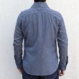 画像3: DALEE'S&CO ダリーズアンドコー Surgical Denim 20s SURGICAL DENIM サージカルデニムシャツ 肌触りの良い インディゴパナマ生地 の レイルロードシャツ トップス 長袖シャツ