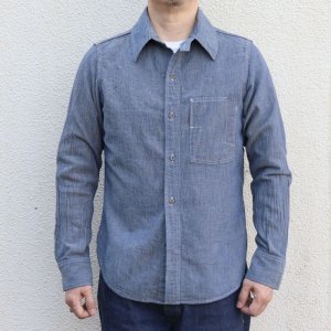 画像2: DALEE'S&CO ダリーズアンドコー Surgical Denim 20s SURGICAL DENIM サージカルデニムシャツ 肌触りの良い インディゴパナマ生地 の レイルロードシャツ トップス 長袖シャツ