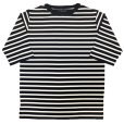 画像2: WEARMASTERS ウエアマスターズ Lot.790 人気定番TEEの ボーダーモデル ５分袖 CK Border Tee ミッドセンチュリー テイス トの ボートネック ハーフスリーブスタイル Tシャツ アトラクションズ (2)