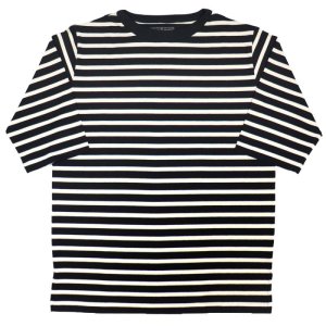 画像2: WEARMASTERS ウエアマスターズ Lot.790 人気定番TEEの ボーダーモデル ５分袖 CK Border Tee ミッドセンチュリー テイス トの ボートネック ハーフスリーブスタイル Tシャツ アトラクションズ