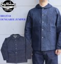 BUZZRICKSON'Sバズリクソンズ BR12744A U.S NAVY ユーティリティジャケット デニム ネイビー ミリタリー ジャケット ダンガリージャンパー アウター ジャケット ミリタリースタイル