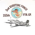 画像17: BUZZ RICKSON'S バズリクソンズ BR79126 S/S T-SHIRT 2nd SCOUTING FORCE プリントTシャツ アメリカ海軍 偵察隊 第355戦闘大隊 P-51マスタング プリント デザイン コットン100％ ミリタリー半袖 Tシャツ