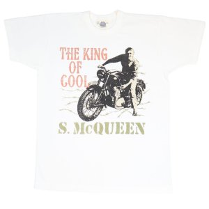 画像2: TOYS MAcCOY トイズマッコイ　TMC2306 S. McQUEEN™ TEE " BARBED-WIRE " 大暴走 マックィーン トライアンフTR6 モノクローム プリント　Tシャツ 半袖Tシャツ