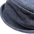 画像7: SAMURAI JEANS サムライジーンズ SJ401HT23-15oz デニムポークパイハット 15oz 男気セルビチデニムを使用した デニムハット 被りやすい深さ ワンウォッシュ 済み サムライ上段ネーム ピスネーム グッズ 帽子 (7)