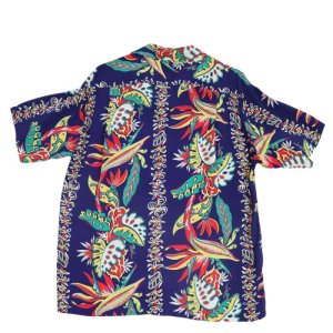 画像10: SUN SURF サンサーフ SS38804 RAYON HAWAIIAN SHIRT “BIRD OF PARADISE & MONSTERA”　ハワイアンシャツ  アロハシャツ バードオブアイランド モンステラ ボーダー・パターン レーヨン羽二重