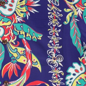 画像6: SUN SURF サンサーフ SS38804 RAYON HAWAIIAN SHIRT “BIRD OF PARADISE & MONSTERA”　ハワイアンシャツ  アロハシャツ バードオブアイランド モンステラ ボーダー・パターン レーヨン羽二重