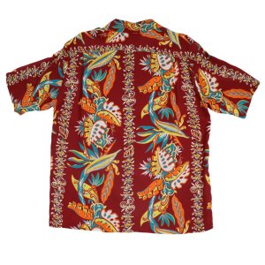 画像13: SUN SURF サンサーフ SS38804 RAYON HAWAIIAN SHIRT “BIRD OF PARADISE & MONSTERA”　ハワイアンシャツ  アロハシャツ バードオブアイランド モンステラ ボーダー・パターン レーヨン羽二重
