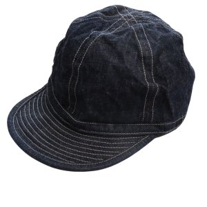 画像2: BUZZ RICKSON'S バズリクソンズ BR02308 HAT, WORKING, DENIM (MOD.) ARMY DENIM CAP アーミーデニムキャップ ミリタリー カットオフ デニムワーク キャップ グッズ 帽子