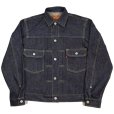 画像4: CUSHMAN  クッシュマン 21352  13.5oz デニム 2ndモデル ジャケット リジット ノンウォッシュ サンフォライズ加工 防縮加工 切り替え サイドパネル付き セカンドGジャン デニムジャケット