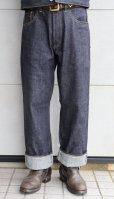 画像2: CUSHMAN クッシュマン 22177 13.5oz DENIM 5POCKT 13.5オンスデニム5ポケット  リジット ノンウォッシュ サンフォライズ加工 防縮加工 クッシュマン定番  standard straight スタンダード ストレートタイプ コットン100％ made in japan 5pocket denimpants 5ポケット ジーンズ ジーパン デニムパンツ 国産デニム (2)