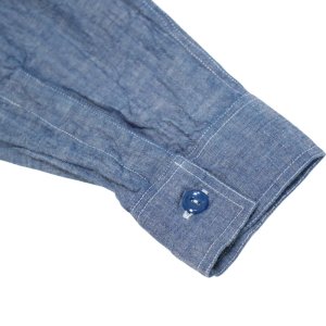 画像9: BUZZ RICKSON'S バズリクソンズ BR25995 BLUE CHAMBRAY WORK SHIRTS (LONG SLEEVE) 1950年代 U.S.NAVY 米海軍 ユーティリティ シャツ ブルーシャンブレーシャツ ワークシャツ ミリタリーシャツ ヴィンテージ  復刻 経年変化 長袖シャツ