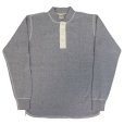 画像2: BUZZ RICKSON'S バズリクソンズBR68130 THERMAL HENLEY NECK T-SHIRTS  肌触りの良い着心地 の ヘンリーネック ミリタリー サーマル Tシャツ ワッフル サーマル 長袖Tシャツ (2)