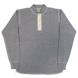 画像2: BUZZ RICKSON'S バズリクソンズBR68130 THERMAL HENLEY NECK T-SHIRTS  肌触りの良い着心地 の ヘンリーネック ミリタリー サーマル Tシャツ ワッフル サーマル 長袖Tシャツ