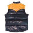 画像10: DELUXEWARE デラックスウエア D-24 HORSE DOWN VEST ホースハイドとグースダウンのアウターベスト ヨーロッパ産 馬革 本革 クロムレザー クラシカル ベスト  ダウンベスト