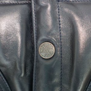 画像7: DELUXEWARE デラックスウエア D-24 HORSE DOWN VEST ホースハイドとグースダウンのアウターベスト ヨーロッパ産 馬革 本革 クロムレザー クラシカル ベスト  ダウンベスト