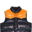 画像5: DELUXEWARE デラックスウエア D-24 HORSE DOWN VEST ホースハイドとグースダウンのアウターベスト ヨーロッパ産 馬革 本革 クロムレザー クラシカル ベスト  ダウンベスト