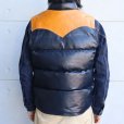 画像3: DELUXEWARE デラックスウエア D-24 HORSE DOWN VEST ホースハイドとグースダウンのアウターベスト ヨーロッパ産 馬革 本革 クロムレザー クラシカル ベスト  ダウンベスト