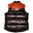 画像15: DELUXEWARE デラックスウエア D-24 HORSE DOWN VEST ホースハイドとグースダウンのアウターベスト ヨーロッパ産 馬革 本革 クロムレザー クラシカル ベスト  ダウンベスト