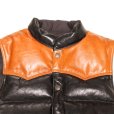 画像12: DELUXEWARE デラックスウエア D-24 HORSE DOWN VEST ホースハイドとグースダウンのアウターベスト ヨーロッパ産 馬革 本革 クロムレザー クラシカル ベスト  ダウンベスト