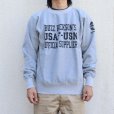 画像2: BUZZ RICKSON'S バズリクソンズ BR69193 30th ANNIVERSARY MODEL HORIZONTAL KNITTING HEAVY WEIGHT SWEAT SHIRTS 30周年記念 プリント ホリゾンタルスウェット USF-USN OFFICIAL SPPILIER ミリタリー フライトジャケット コントラクター 裏起毛 トレーナー ヘビースウェット (2)