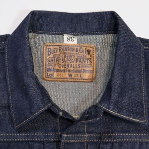 画像6: BUZZ RICKSON'S バズリクソンズ BR16041 WORLD WAR II DENIM BLOUSE 1st type ファーストモデル 4つボタン 大戦 デニムブラウス 13.6oz ヴィンテージ 復刻 Gジャン ジャケット “FOR THE DURATION”