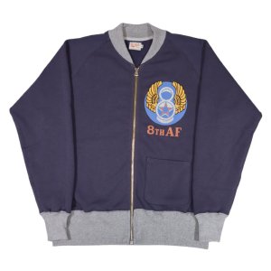 画像4: TOYS McCOY トイズマッコイ TMC2365 C-2 SWEAT 8TH AF " FLIGHT "A" NCO ACADEMY " ミリタリースウェット 空軍 士官学校 アカデミー C-2セーター プリント フルジップ 裏起毛 スウェット トレーナー