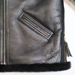 画像9: Y'2 LEATHER ワイツーレザー B-6 COLOMER MOUTON SKIN Type B-6 フライトジャケット ミリタリージャケット  レザー ムートン  本革 コロメール社 コロメールムートン