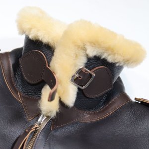 画像19: Y'2 LEATHER ワイツーレザー B-6 COLOMER MOUTON SKIN Type B-6 フライトジャケット ミリタリージャケット  レザー ムートン  本革 コロメール社 コロメールムートン