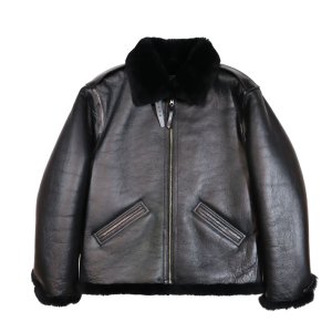 画像4: Y'2 LEATHER ワイツーレザー B-6 COLOMER MOUTON SKIN Type B-6 フライトジャケット ミリタリージャケット  レザー ムートン  本革 コロメール社 コロメールムートン