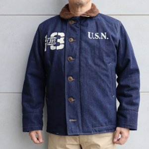 画像2: JELADO×COLIMBO CT83418B Observer Jacket Custom Indigo ジェラード　コリンボ コラボレーション ダブルネーム オブザーバー ジャケット カスタム インディゴ " Robbers Roost " (ロバースルースト) アラスカ CBs シービーズ Seabees ドクロ プリント ミリタリージャケット 