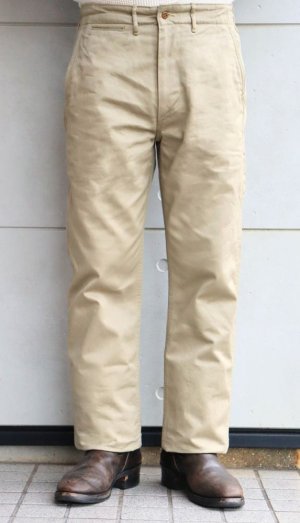 画像2: 	 BUZZ RICKSON’S バズリクソンズ BR40025 ORIGINAL SPEC. CHINOS (ONE WASH) オリジナルチノ ミリタリーチノ チノパン トラウザー ジョッパーズスタイル ワンウォッシュ 02) KHAKI (ONE WASH)