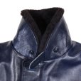 画像8: Y'2 LEATHER ワイツーレザー IN-1 INDIGO HORSE N-1LININGCOLLAR MOUTON ALPACA & WOOL typeN-1 インディゴホース ミリタリージャケット アルパカウール ライニング    ムートン カラー ジャケット 革ジャン レザージャケット 日本製