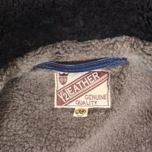画像14: Y'2 LEATHER ワイツーレザー IN-1 INDIGO HORSE N-1LININGCOLLAR MOUTON ALPACA & WOOL typeN-1 インディゴホース ミリタリージャケット アルパカウール ライニング    ムートン カラー ジャケット 革ジャン レザージャケット 日本製