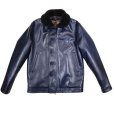 画像5: Y'2 LEATHER ワイツーレザー IN-1 INDIGO HORSE N-1LININGCOLLAR MOUTON ALPACA & WOOL typeN-1 インディゴホース ミリタリージャケット アルパカウール ライニング    ムートン カラー ジャケット 革ジャン レザージャケット 日本製