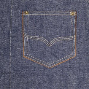 画像12: DELUXEWARE デラックスウエア40s DENIM SHIRT 7640 40sデニムシャツ 人気定番 デニムシャツ ダック裏地 ノンウォッシュ リジット ワークウェア 長袖シャツ コットン100％ 3/1綾織り 10.5ozヴィンテージデニム ザラ織り