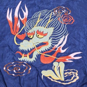 画像16: TAILOR TOYO テーラー東洋 TT15491-128 / Early 1950s Style Acetate Souvenir Jacket “DRAGON HEAD” × “ROARING TIGER” スカジャン  ドラゴン 辰 龍 タイガー 虎 イーグル 刺繍 スカ スーベニアジャケット